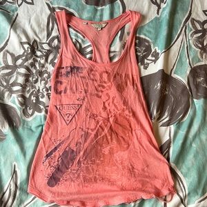 Guess peach tank top